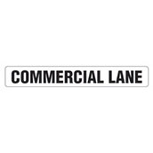 Commercial Lane Drive-up Sign, 28w x 4h