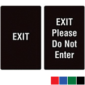 Acrylic Traffic Sign - Exit & Please Do Not Enter