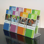 Acrylic Leaflet Holders (8-Pocket, 2-Tiered)