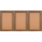 Indoor Oak Framed Bulletin Board - 72w x 36h