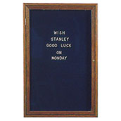 Walnut Frame Letter Board - 24w x 36h