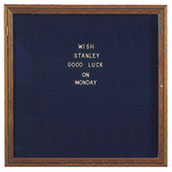 Walnut Frame Letter Board - 36w x 36h