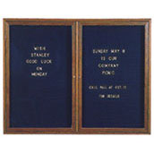 Walnut Frame Letter Board - 48w x 36h