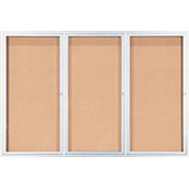 Indoor Aluminum Framed Bulletin Board - 72w x 48h
