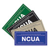 1-Sided Custom Interior NCUA Decal - 7w x 3h