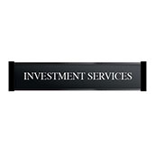 10.5w x 2h Black Acrylic Sign System