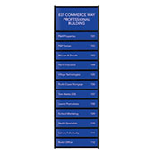 12-Slot Black Acrylic Sign System