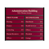 12-Slot Black Acrylic Sign System