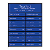 18-Slot Black Acrylic Sign System