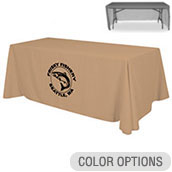 6ft Economy Polytwill Throw - 1 color imprint