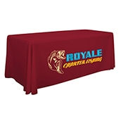6ft Economy Polytwill Table Throw - Full Color Imprint