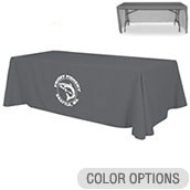 8' Economy Polytwill Throw - 1 Color Imprint