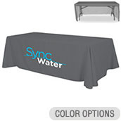 8' Economy Polytwill Throw - 2 Color Imprint