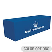 8ft Fitted Polyester Twill Table Cover - 1 color imprint