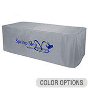 8ft Standard EZ Clean Nylon Table Cover - 1 Color Imprint
