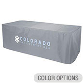 8ft Standard EZ Clean Nylon Table Cover - 2 Color Imprint