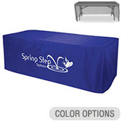 8ft Economy EZ Clean Nylon Table Cover ,1 Color Imprint
