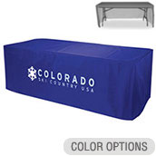 8ft Economy EZ Clean Nylon Table Cover - 2 Color Imprint