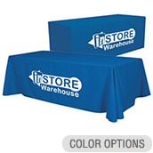 8ft Convertible Polyester Twill Table Throw - 1 Color Imprint