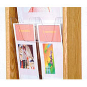Removable dividers for Oak & Acrylic Literature Dispensers