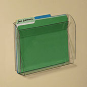 Clear Polycarbonate Wall Chart and Folder Holder