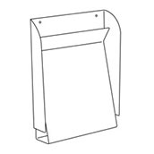 Clear Polycarbonate Wall Chart and Folder Holder with Closed Sides