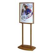 1-Sided Convex Wood  Floor Frame with Post Legs