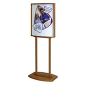 2-Sided Convex Wood  Floor Frame with Post Legs