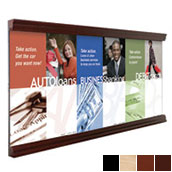 Hardwood Wall Frame for (3) 22w x 28h Inserts