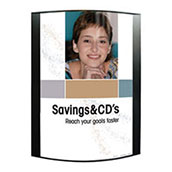 Wall Mounted Convex Poster Holder - 24x36