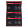 Wood Swing-Open Wall Frame for Rate Displays