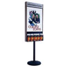 2-Sided, Rotating Pole Base Kiosk w/ Printed Header