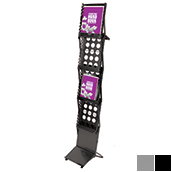4 Pocket Fold Flat Literature Dispenser, One Sided