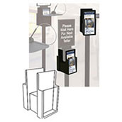 2-Pocket Brochure Fixture for Tensabarrier Posts