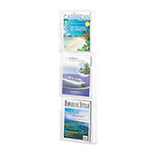 Clear Plastic Display, 3-Pockets for 8.5x11
