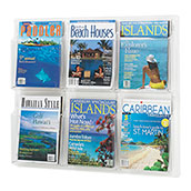 Clear Plastic Display, 6-Pockets for 8.5x11