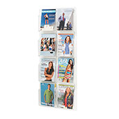 Clear Plastic Display, 8-Pockets for 8.5x11
