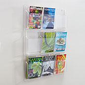 Clear Plastic Display, 9-Pockets for 8.5x11