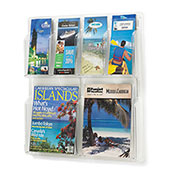 Clear Plastic Display, (4) 4x9, (2) 8.5 x 11