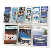 Clear Plastic Display, (6) 4x9, (3) 8.5 x 11