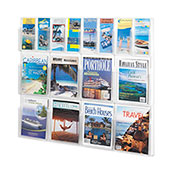 Clear Plastic Display, (8) 4x9, (8) 8.5 x 11