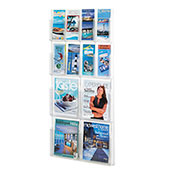 Clear Plastic Display, (8) 4x9, (4) 8.5 x 11