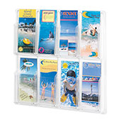 Clear Plastic Display, 8-Pockets for 4x9