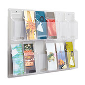 Clear Plastic Display, 12-Pockets for 4x9