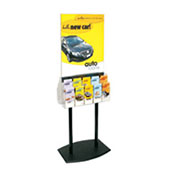 2-Sided Black and Clear Acrylic Poster Stand