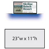 23w x 11h Full Color Trade Show Header Graphic