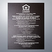Equal Housing Lender (National Banks) - 11w x 14h Magnetic