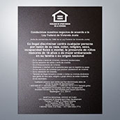 Equal Housing Opportunity SPANISH - 11w x 14h Magnetic