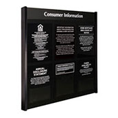 Contemporary Wall Frame for 6 Acrylic Mandatory Signs
