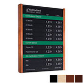 Traditional Wall Frame with 22w x 28h Rate Display